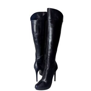REPORT SIGNATURE Jacqueline Studded Leather Over The Knee Boot Size 7